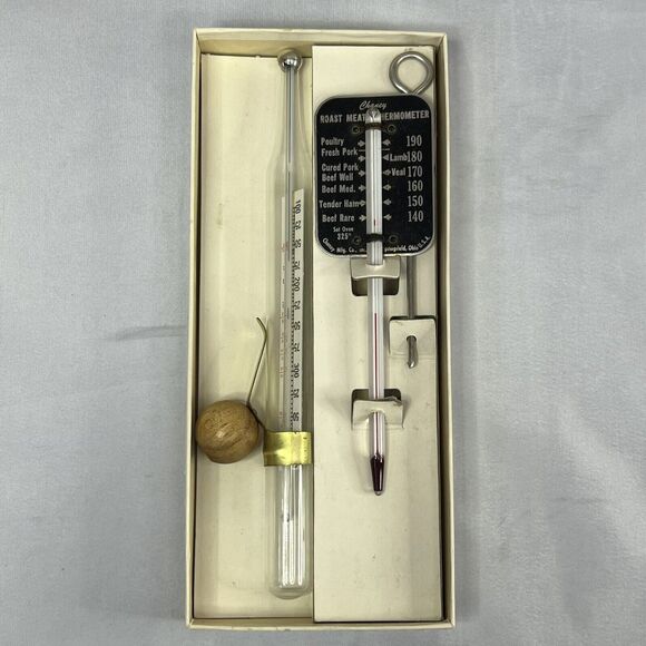 Vintage 1950's Betty Furness Westinghouse Thermometer Set Candy & Meat - Picture 6 of 6